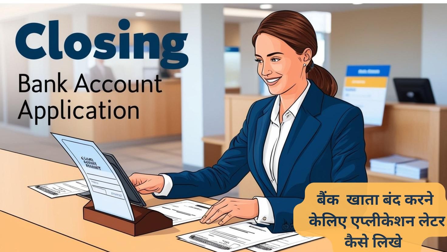 bank khata close application